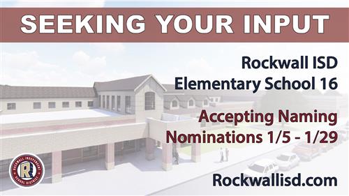 Rockwall ISD opens community nomination period for naming of Elementary ...