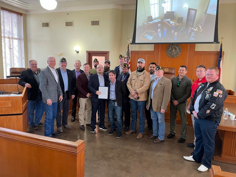 Rockwall County Commissioners Court honors post 9/11 veterans