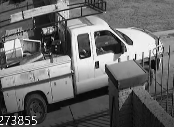 Rockwall County Sheriff’s Offices shares security camera photos of theft of On Call Plumbing in Royse City