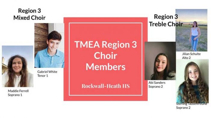 Rockwall-Heath High School students named to TMEA Region 3 Choir