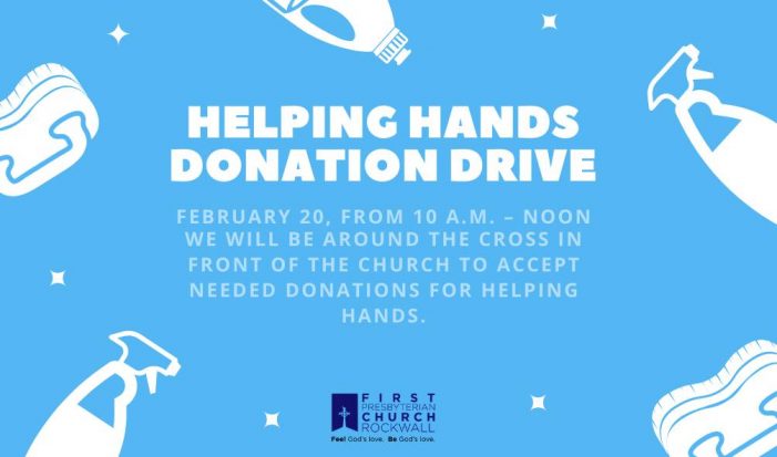 First Presbyterian Church Rockwall to host donation drive benefiting Helping Hands