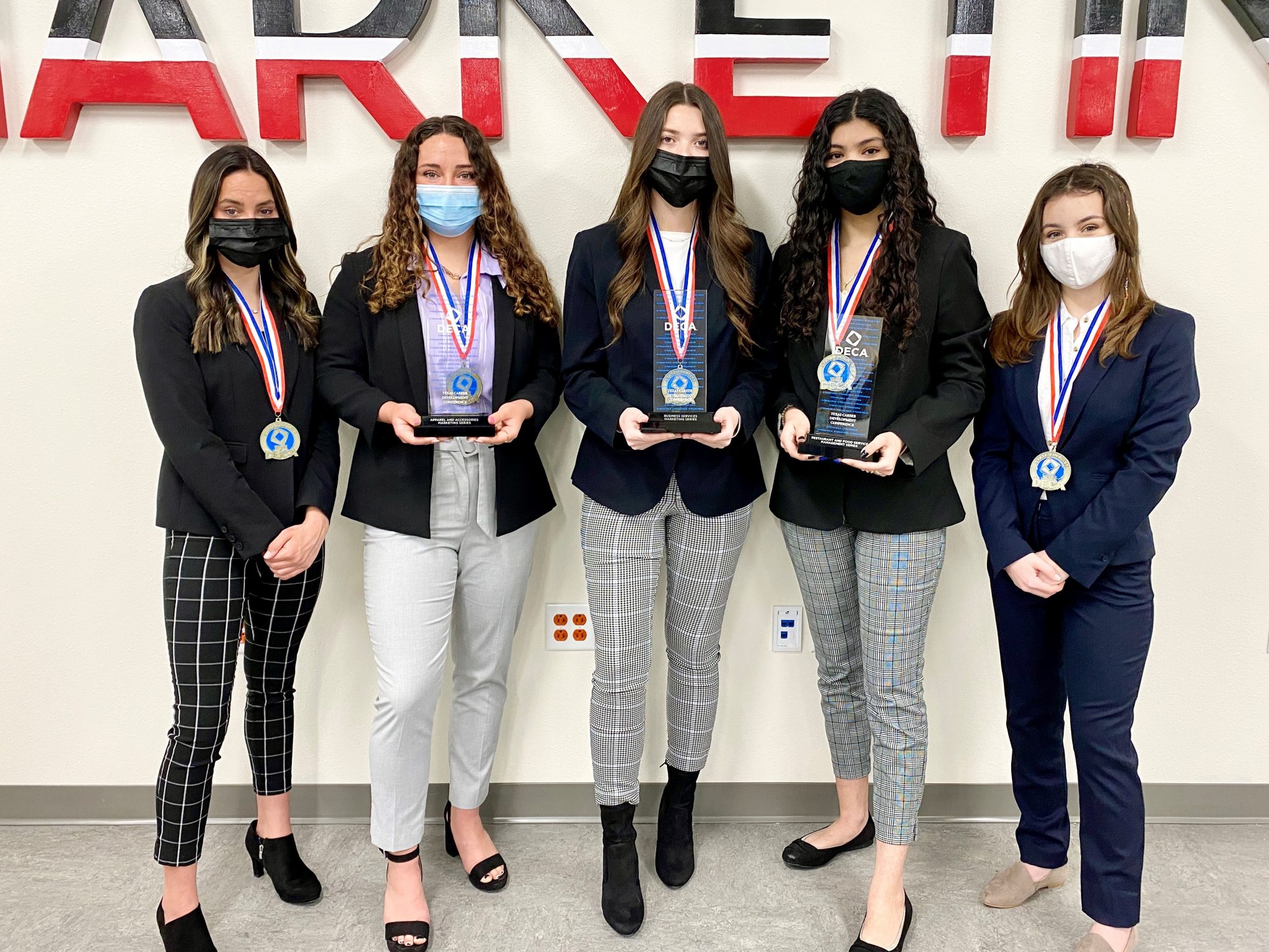 Five Rockwall ISD DECA students are State Finalists, three qualify for