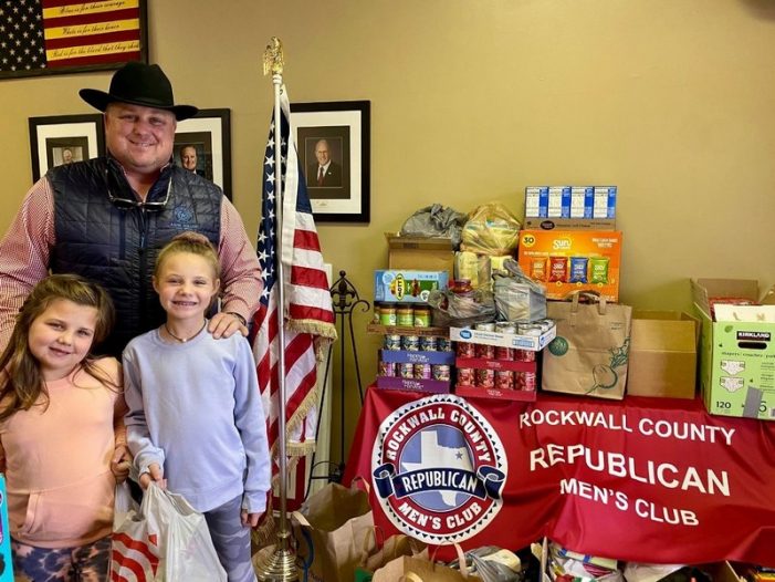 Rockwall County Republican Men’s Club donation drive stocks Helping Hands pantry