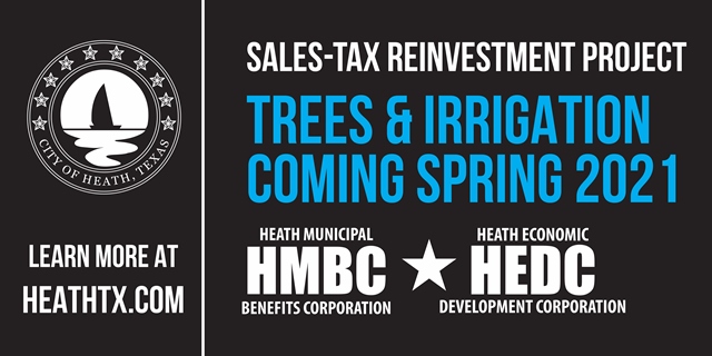 Heath Community Improvement Update: FM-740 Median Trees & Irrigation Coming Spring 2021