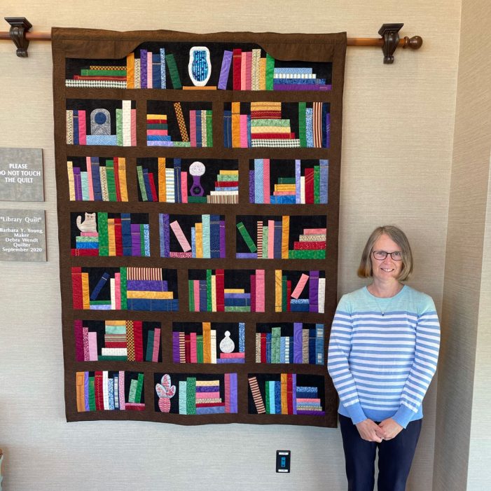Sew much fabric, sew much love: Rockwall seamstress crafts beautiful quilt for County Library’s new Quiet Reading Room