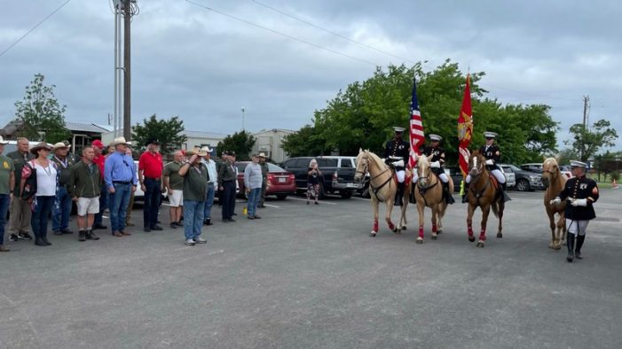 Sabine Creek Ranch hosts Bodfish Chapter – Association of Marines Campout, welcomes Mounted Color Guard