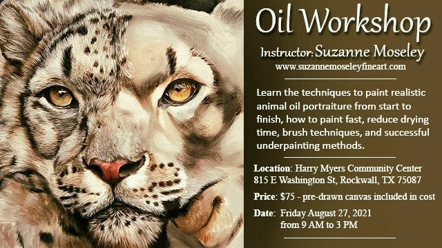 Rockwall Art League to host Oil Painting Workshop with instructor Suzanne Moseley