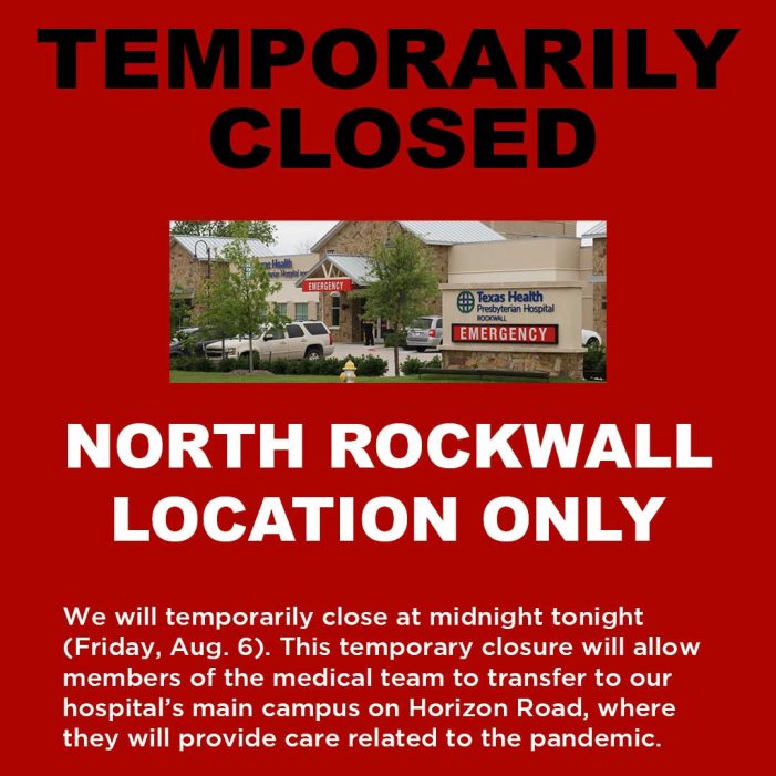Texas Health Hospital Rockwall closes North ER, shifts staff to main hospital for COVID response