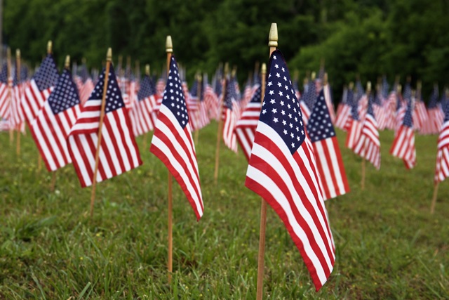 Rockwall High School Student Council creates 9/11 memorial display with 2,897 flags