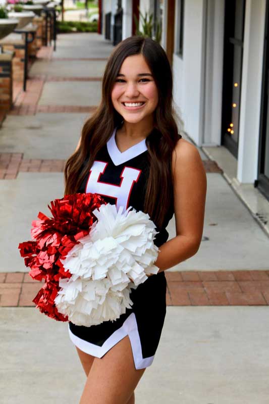 RockwallHeath High School Cheerleader Spotlight Sydney Hunt Blue