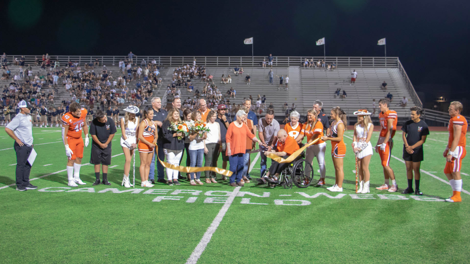 Rockwall ISD hosts dedication ceremony for field at Wilkerson-Sanders 