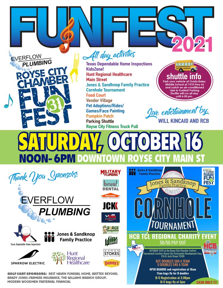 Royse City Chamber FunFest to bring carnival games, pumpkin patch and