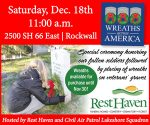 Wreathes Across America Resthaven rockwall tX