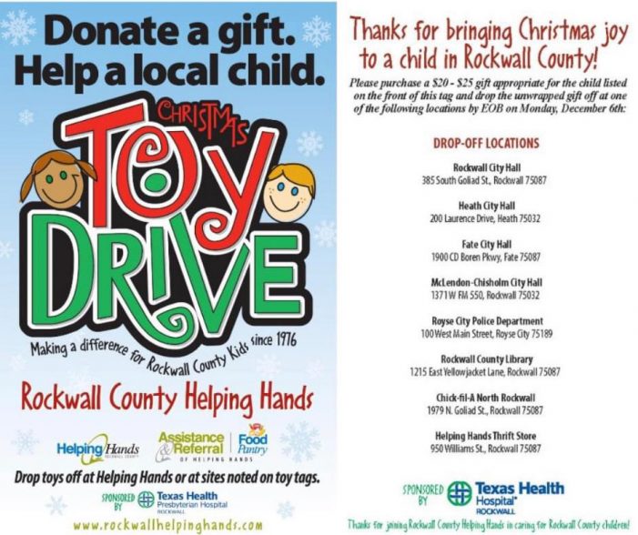 Rockwall County Helping Hands 45th Annual Toy Drive