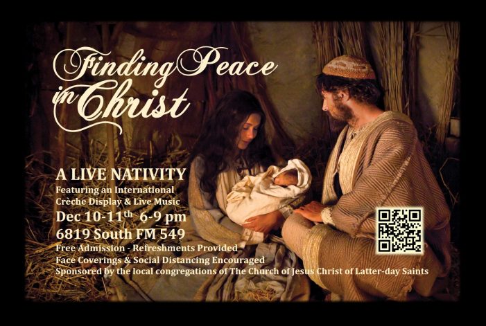 Finding Peace in Christ: A Live Nativity presented by Jesus Christ Church of Latter-Day Saints , Rockwall