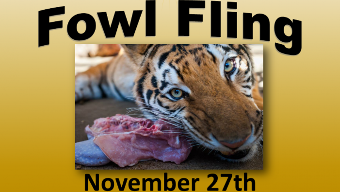 Fowl Fling at In-Sync Wildlife Rescue and Education Center Exotics Nov. 27th