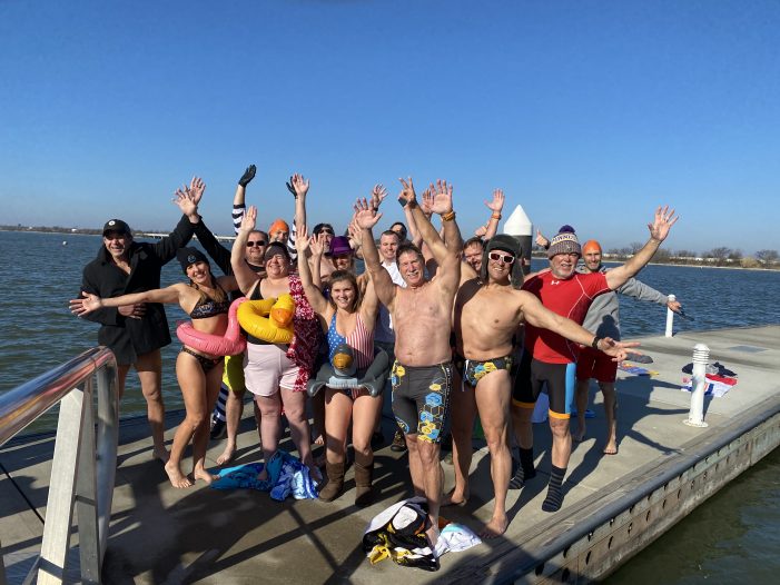Rockwall triathletes take Polar Plunge into Lake Ray Hubbard today to benefit YMCA