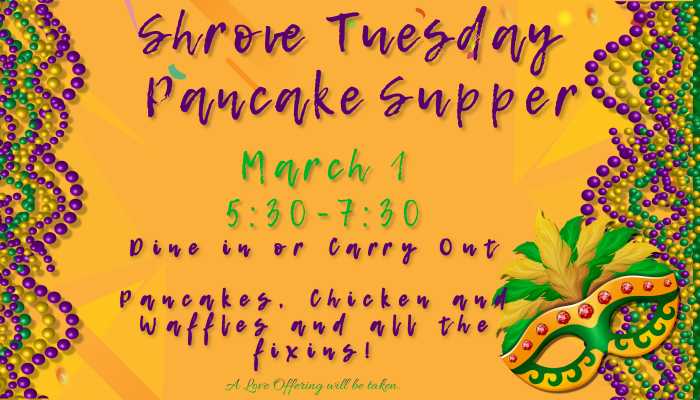 Shrove Tuesday at First United Methodist Church Heath