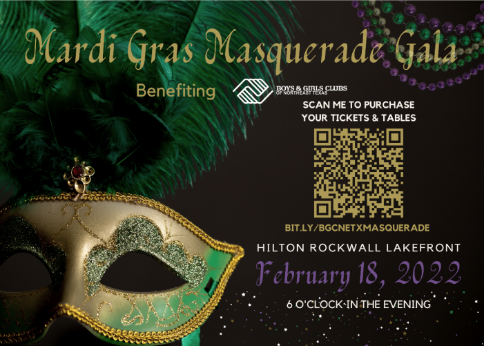 Tickets, tables available for Feb. 18 Masquerade Gala benefiting Rockwall Boys & Girls Club