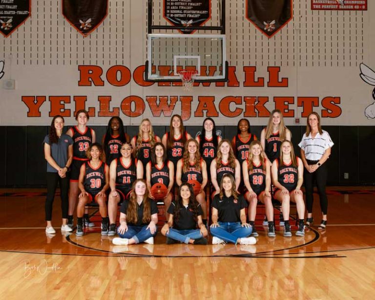 Rockwall High School girls basketball players receive District 106A
