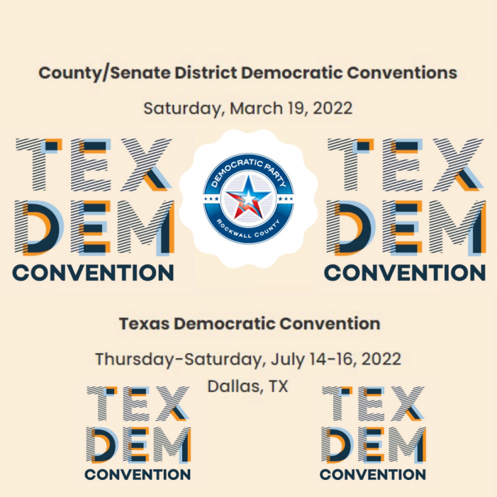 Rockwall County Senate District Democratic Convention coming to The Center March 19