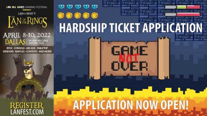Game NOT over! LAN All Night Gaming Festival offers limited free tickets to those with hardships
