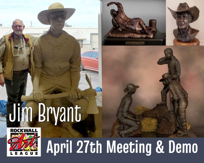 Rockwall ‘Discovery Statue’ sculptor Jim Bryant to be Art League’s featured artist