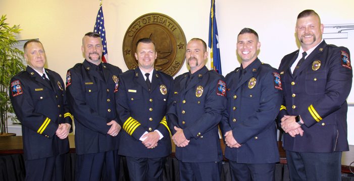 Heath Department of Public Safety promotes Sergeants