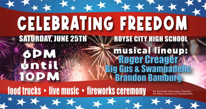 Royse City’s Celebrating Freedom event set for June 25