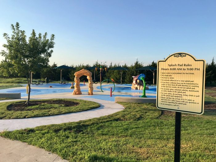 Splash pad at Robert Smith Family Park closed due to safety precautions