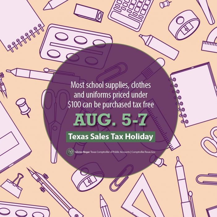Save on clothes, school supplies during Texas Sales Tax Holiday, Aug. 5-7