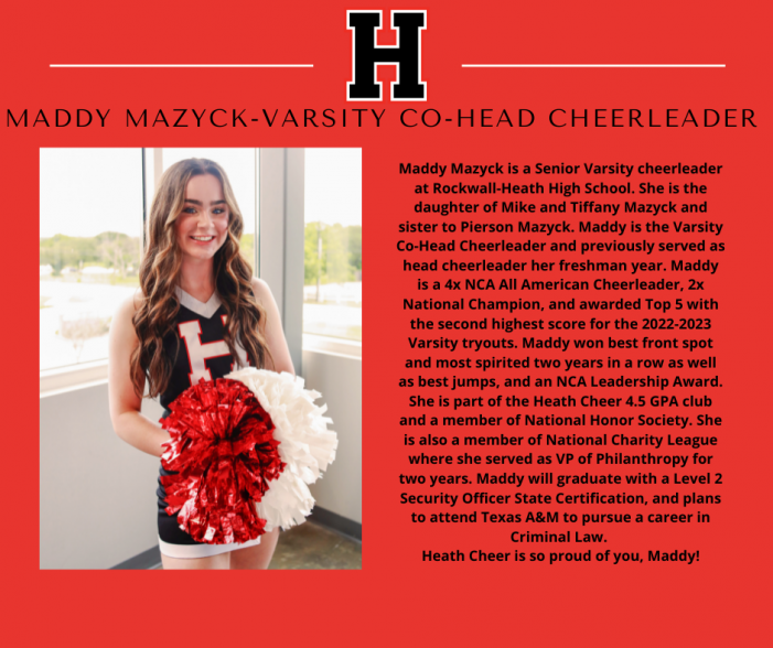 Rockwall-Heath Cheer Senior Highlight: Maddy Mazyck