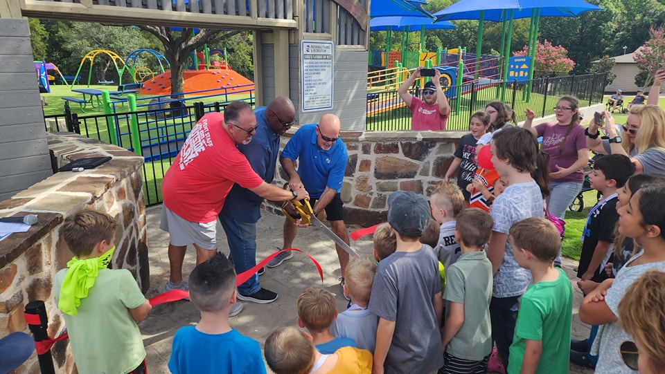 City of Rockwall unveils newly renovated KidZone playground at Harry