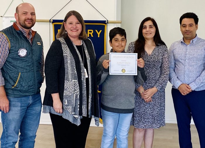 Rockwall Rotary recognizes Student of Honor from Grace Hartman Elementary