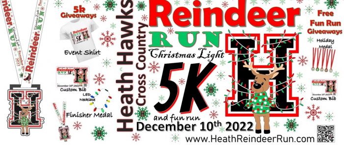 Heath Hawks Cross Country ready for their Reindeer Run 5K