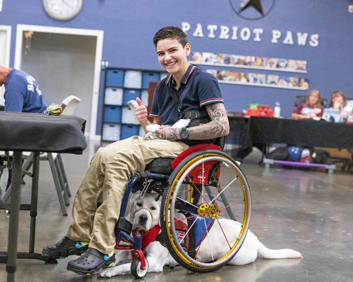 Patriot PAWS partners with Caliber Home Loans to place service dog with Texas A&M veterinarian graduate