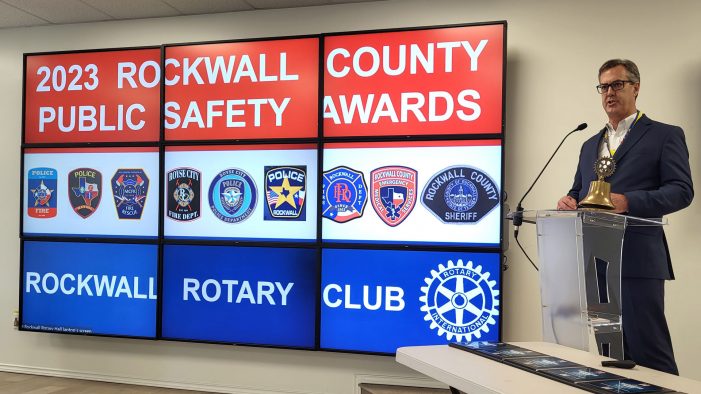 Rockwall Noon Rotary Celebrates Rockwall County Public Service Award Recipients