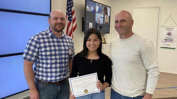 Rockwall Rotary Recognizes Student of Honor