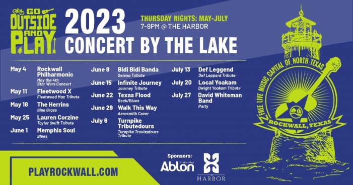 Rockwall’s Free Concert by the Lake Set to Return Thursday, May 4