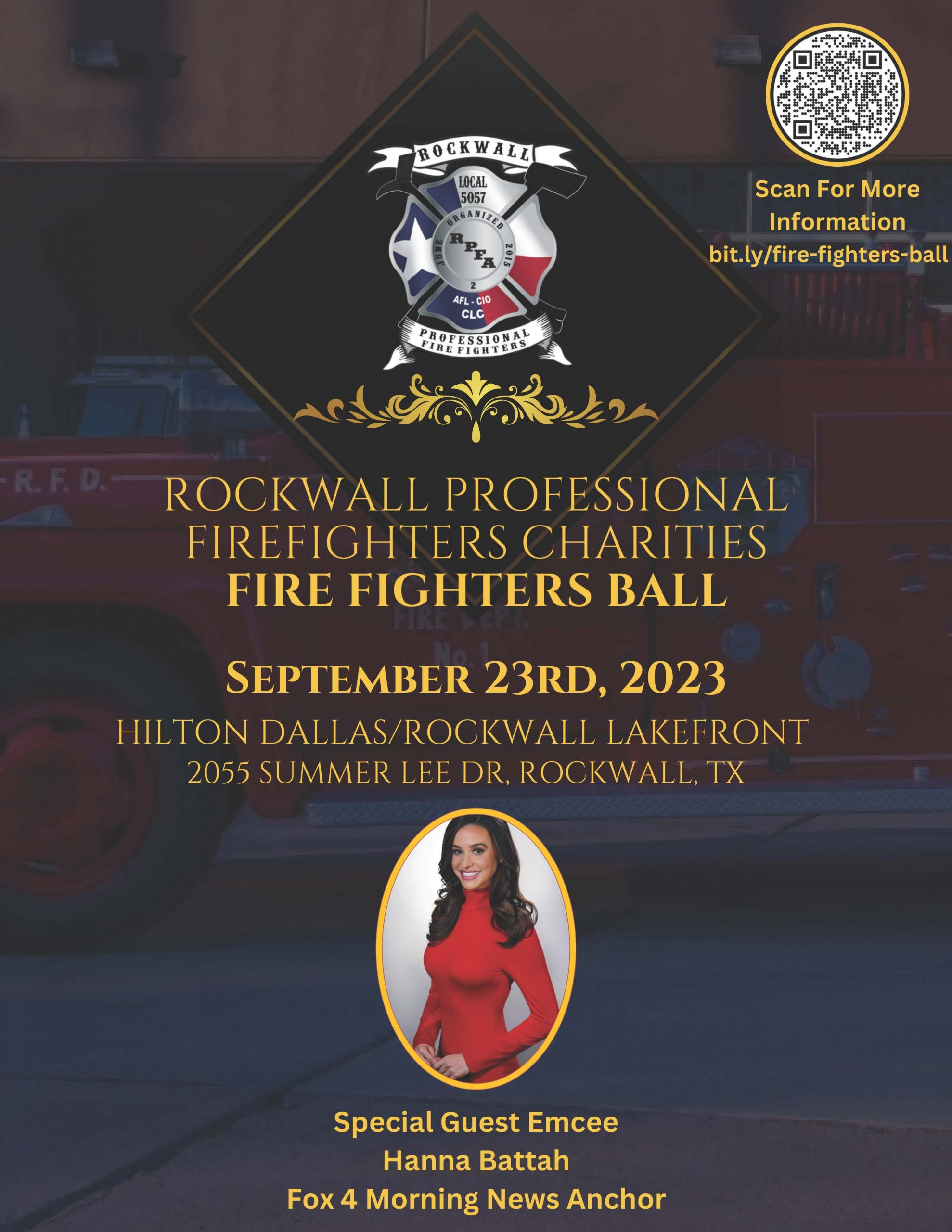 Rockwall Firefighter Ball Announcement, 2023