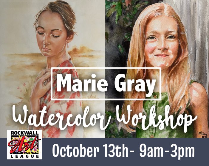 Rockwall Art League presents: Marie Gray – Portrait Watercolor Workshop