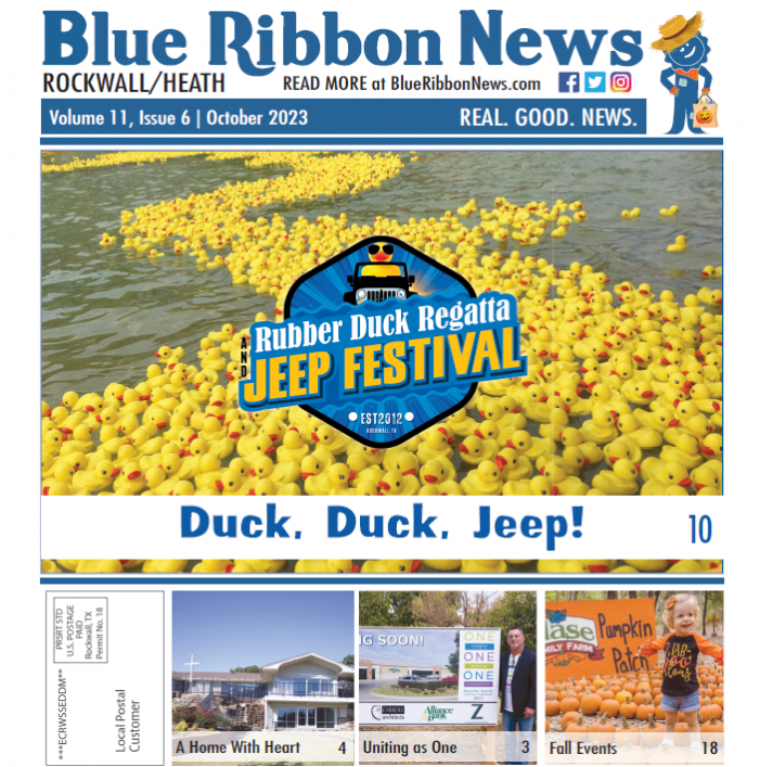 Hot off the press: Blue Ribbon News Rockwall County October print edition