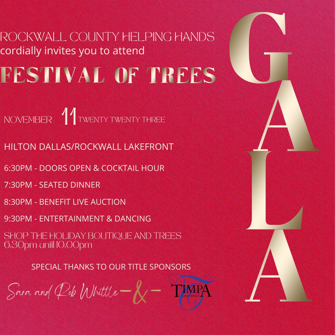 Festival of Trees Gala almost SOLD OUT so grab your table now!
