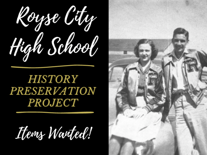 Donations needed for Royse City High School history display