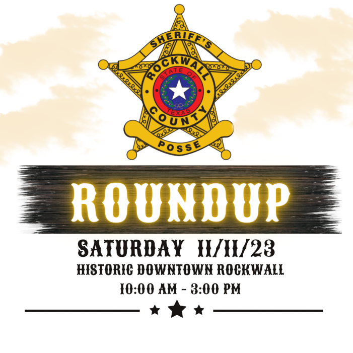 Rockwall County Sheriff’s Posse Roundup this Saturday, Nov 11