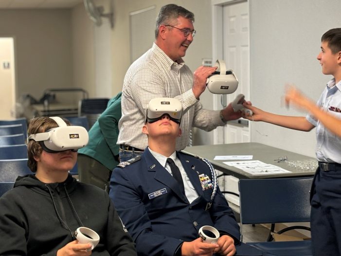 Rockwall area space scientist shares powerful virtual reality teaching tool with local cadets