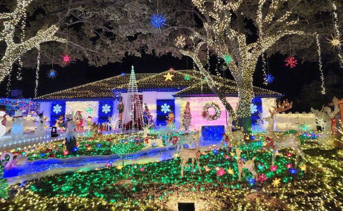 Rockwall couple shares the spirit of Christmas with inspiring light display