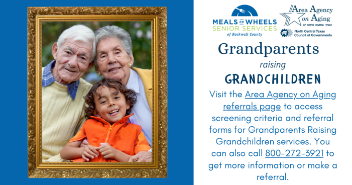 North Central Texas Area on Aging: Grandparents Raising Grandchildren program assistance