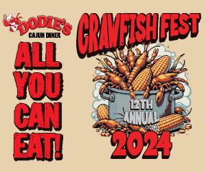 2024 Dodies Crawfish Fest BRN 300 x 250 JRv1