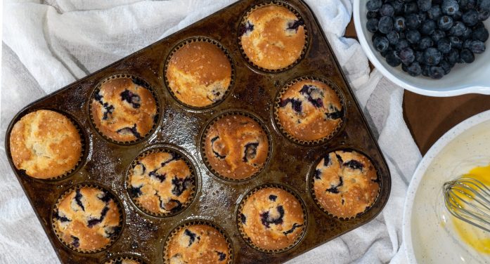 Cooking with Ease: Go Blue with Blueberry Muffins